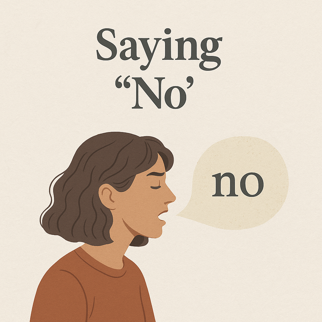 saying NO